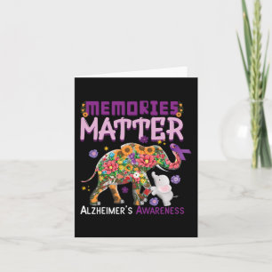 Herinneringen zijn belangrijk Olifant Alzheimer Al Kaart