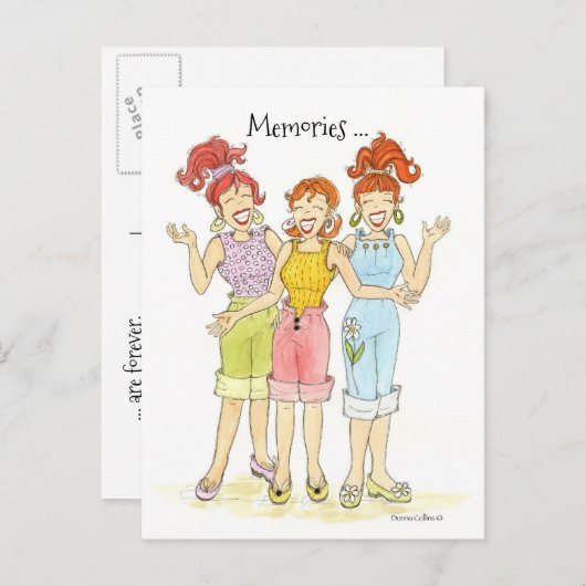 Herinneringen zijn eeuwig Briefkaart (Voorkant / Achterkant)