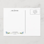 Herinneringen zijn eeuwig Briefkaart (Achterkant)