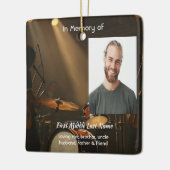 Herinneringsaandenken Drummer Drums Band Keramisch Ornament (Links)