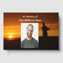 Herinneringsaandenken Golfer Golfen Golf Gastenboek