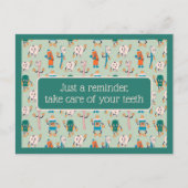 Herinneringsansichtkaart tandartsafspraak briefkaart (Voorkant)