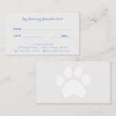 Herinneringsbedrijf  Pet Grooming Company Reminder Informatiekaartje (Voorkant / Achterkant)