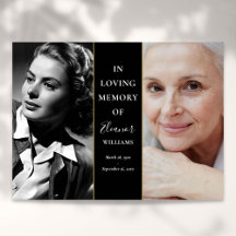 Herinneringsboekje met 2 foto's voor een uitvaart