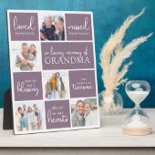 Herinneringscollage met foto's ter nagedachtenis fotoplaat (Zijkant)