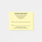 Herinneringscrème voor volgende afspraak bij dokte post-it® notes (Voorkant)