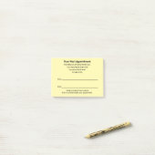 Herinneringscrème voor volgende afspraak bij dokte post-it® notes (Op bureau)