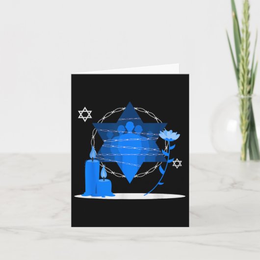 Herinneringsdag Holocaust - Yom Hashoah Kaart (Voorkant)