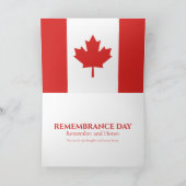 Herinneringsdag Poppy Field Kaart (Binnen)