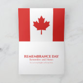 Herinneringsdag Poppy Field Kaart (Binnen)