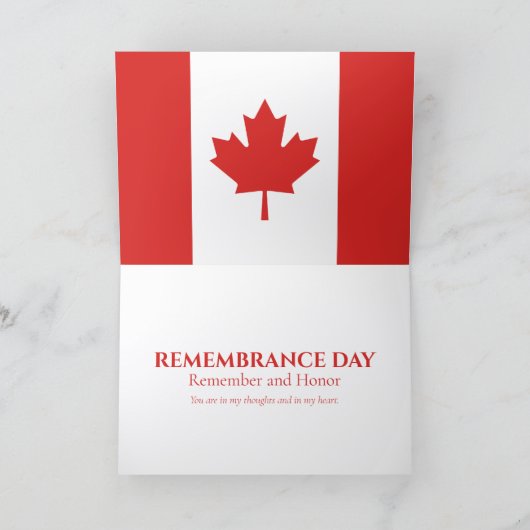 Herinneringsdag Poppy Field Kaart (Binnen)