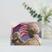 Herinneringsdag Thuiskomst Beeld Amerikaanse Vlag, Briefkaart (Staand voorkant)