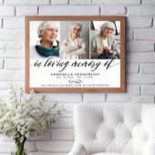 Herinneringsdienst Foto Ter Nagedachtenis Poster