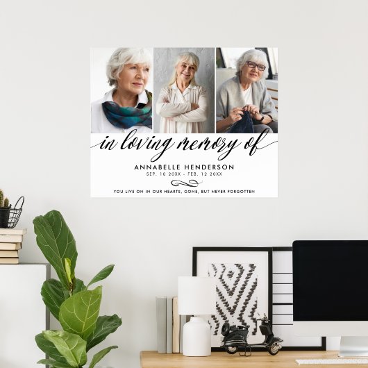 Herinneringsdienst Foto Ter Nagedachtenis Poster (Thuiskantoor)