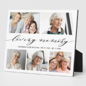 Herinneringsfoto Collage Memorial Geschenk P Fotoplaat (Zijkant)