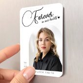 Herinneringsfoto Elegante Minimalistische Rouwgede Magneet