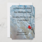 Herinneringsfoto Geschenk Kardinaal Rode Vogel Kaart (Voorkant)