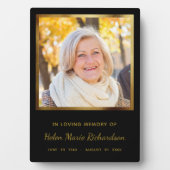 Herinneringsfoto Geschenk Modern Elegaant Goud Fotoplaat (voorkant)