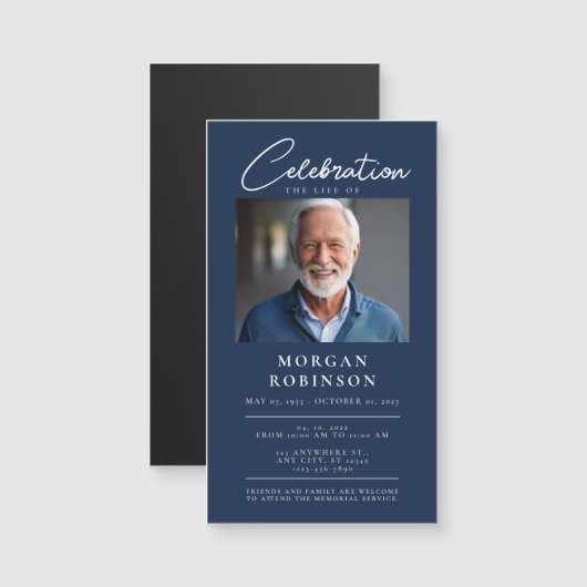 Herinneringsfoto Herdenking van het Leven Rouwcade (Voorkant / Achterkant)