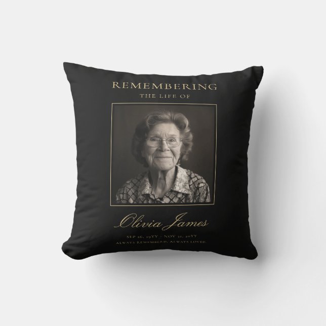 Herinneringsfoto Herdenkingsviering Levensherdenki Kussen (Voorkant)