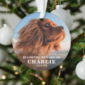 Herinneringsfoto Huisdierherdenking  Ornament