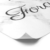 Herinneringsfoto in liefdevolle herinnering poster (Hoek)