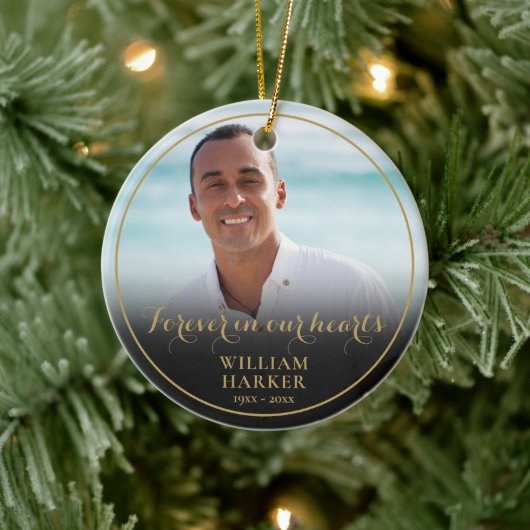 Herinneringsfoto Kerstherinnering Keramisch Ornament (Boom)