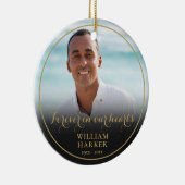 Herinneringsfoto Kerstherinnering Keramisch Ornament (Rechts)