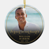 Herinneringsfoto Kerstherinnering Keramisch Ornament (Voorkant)