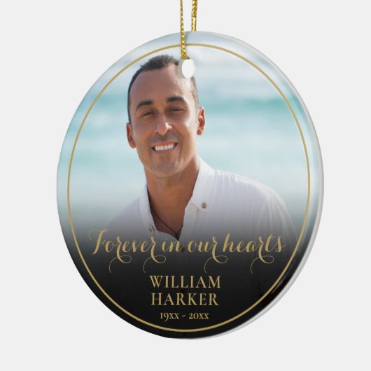 Herinneringsfoto Kerstherinnering Keramisch Ornament (Links)