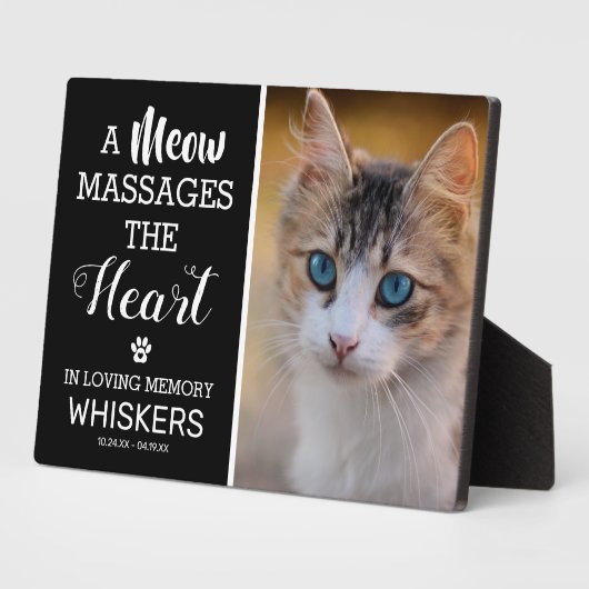 Herinneringsfoto Memoriaal Huisdier Fotoplaat (Zijkant)
