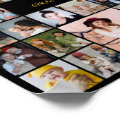 Herinneringsfoto Mozaïek 50 Foto's Ter liefdevolle Poster (Hoek)