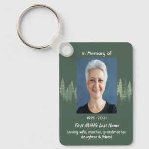 Herinneringsfoto Oerbos Bomen Sleutelhanger