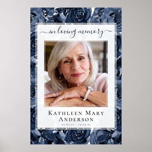 Herinneringsfoto Rozen Welkom Bord Poster (Voorkant)