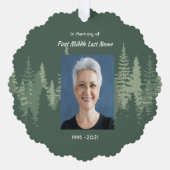 Herinneringsfoto Wildernis Bos Bomen Ornament Kaart (Voorkant)