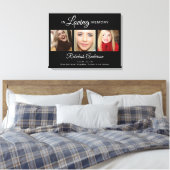 Herinneringsfotocollage als eerbetoon canvas afdruk (Insitu (Slaapkamer))
