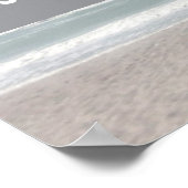 Herinneringsfotocollage met oceaan achtergrond poster (Hoek)