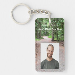 Herinneringsfotopad Wandeling Wandelpad Wandel Bos Sleutelhanger