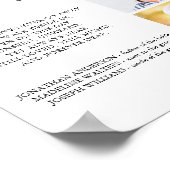 Herinneringsgebruik 3 Foto Huwelijksherdenking Poster (Hoek)