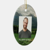 Herinneringsgeschenk Bergmeer Landschap Keramisch Ornament (Rechts)