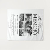 Herinneringsgeschenk | In Liefdevolle Herinnering Wandkleed (Voorkant (horizontaal))