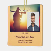 Herinneringsgeschenk Jager Hert Keramisch Ornament (Links)