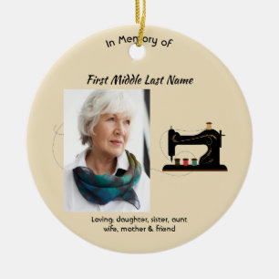 Herinneringsgeschenk Naaister Keramisch Ornament