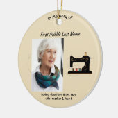 Herinneringsgeschenk Naaister Keramisch Ornament (Links)