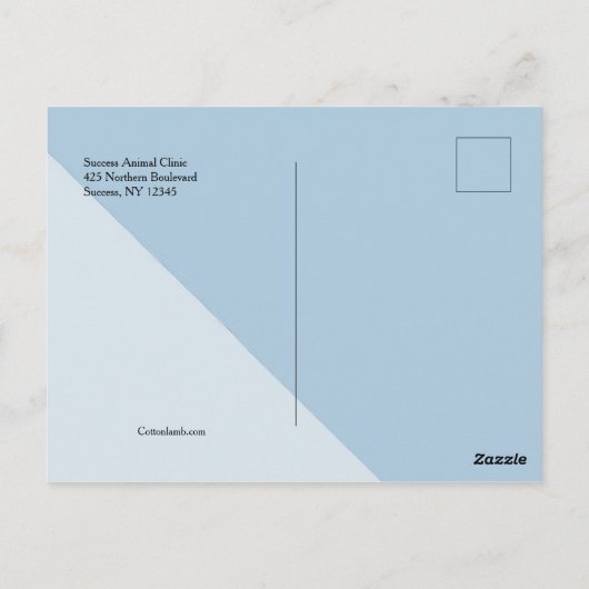 Herinneringsherinnering diergeneesmiddel Briefkaar Briefkaart (Achterkant)