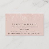 Herinneringsherinnering voor professionele benoemi visitekaartje (Achterkant)