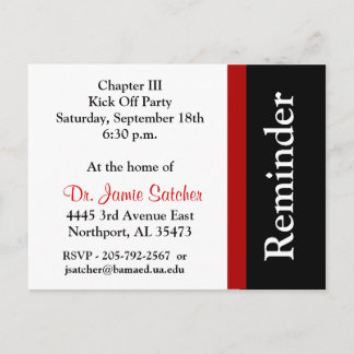 Herinneringskaart5 Uitnodiging Briefkaart