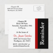 Herinneringskaart5 Uitnodiging Briefkaart (Voorkant / Achterkant)