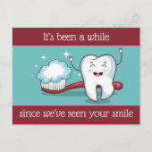 Herinneringskaart tandartsafspraak briefkaart (Voorkant)