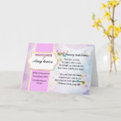 Herinneringskaart voor baby meisje of kind kaart (Gele Bloem)